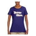 thumbnail image 2 of Wild Bobby Twirler Mom Girl Sports Women Graphic Tee, Purple, X-Large, 2 of 5
