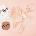 thumbnail image 4 of COUTEXYI Baby Girls  Long Sleeve O-neck Tops + Long Pants with Elastic Waist + Hat  Headband for Spring Fall, 4 of 4