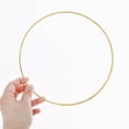 thumbnail image 4 of OULII 15Pcs Metal Crafting Ring Golden Round Ring for Handmade by Artisans, 4 of 8