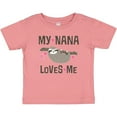 thumbnail image 3 of Inktastic My Nana Loves Me Sloth Girls Baby T-Shirt, 3 of 5