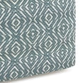 thumbnail image 5 of SIMPLIHOME Graham Square Pouf, Footstool, Upholstered in Patterned Teal, Natural Hand Woven Cotton, for the Living Room, Bedroom and Kids Room, Transitional, Modern, 5 of 5