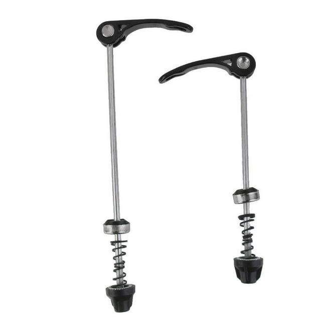 Paire de Pièces de Vélo pour Moyeu de Roue avant et Arrière Brochettes (Noir)