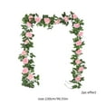 thumbnail image 3 of Rbaofujie 2-Pack 90.5in Artificial Rose Garland - Perfect for Valentine's Day Decor, Wall Hanging & Tabletop, 3 of 6