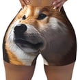 thumbnail image 2 of Sikiie Regal Shiba Inu Workout Shorts Women Scrunch Butt Gym Shorts Seamless High Waist Tummy Control Yoga Biker Athletic Shorts-Large, 2 of 8