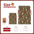 thumbnail image 3 of Naloa Mushrooms and Autumn Drawstring Christmas Bags, 3D Xmas Gift Bags, Christmas Wrapping Bags, Xmas Goodie Bags, Treat Pouch Bags, Party Favor Bags-Medium, 3 of 9