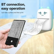 Aibecy Mini Thermal Printer Photo Printers with Printing Paper & USB Cable, Blue
