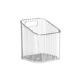 thumbnail image 2 of Transparent Wall Mounted Bathroom Organizer, Adhesive Shower Shelf for Toothbrush Razor Toiletries, Compact Plastic Storage Box for Kitchen Cabinet Shower Room, 2 of 6
