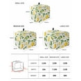 thumbnail image 3 of Fsddascl Yellow Lemon Small Toaster Cover 2 Slice, Kitchen Appliance Covers, White Flowers Botanical Fruit Toaster Oven Cover with Loop, Bread Machine Cover Polyester Dust Cover Protection, 3 of 5