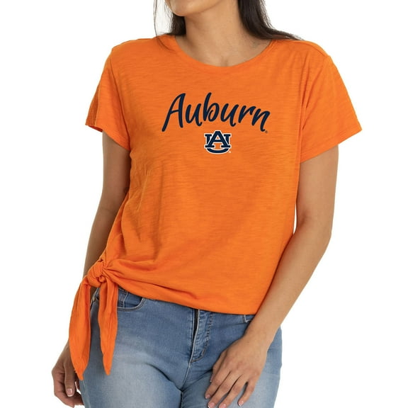 Women's Orange Auburn Tigers Sophie Side-Tie T-Shirt