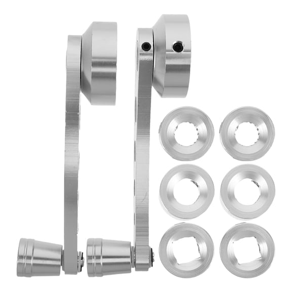 Masteelf 1 Pair Manual Window Crank Window Crank Handle Universal Aluminum Alloy Auto Window Handle Riser Winder Crank Fit For Classic Car