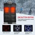 thumbnail image 6 of Vobor Three‑speed Heated Vest USB Electric Waterproof Heated Vest Heated Jacket Winter Vest for Outdoor Motorcycle Camping Fishing Skiing, 6 of 8
