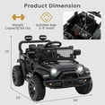 thumbnail image 2 of OLAKIDS 12V Ride On Truck, Battery Powered Electric Vehicle for Kids with Remote Control, Foldable Reflective Mirror, Spring Suspension, 2 of 9