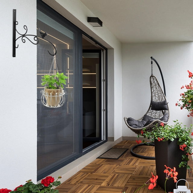 CRILSTYLEO Soporte Metálico Para Macetas Colgantes Ideal Para Uso En Interiores Y Exteriores