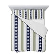 thumbnail image 7 of Coastal Turtle Full Size Down Alternative Comforter, Lightweight Comforter Quilt Bedding Set with Pillow Shams Sage Green Stripe Navy White Ocean All Seasons Bed Comforter Duvet Insert 78"x90", 7 of 7