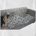 thumbnail image 5 of Leaf Soft Flannel Fleece Blanket, Repetitive Greyscale Tones Leaves Bamboo Botanical Elements Illustration, Cozy Plush for Indoor and Outdoor Use, 50" x 60", Grey and Charcoal Grey, by Ambesonne, 5 of 5