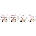 thumbnail image 2 of Darling Souvenir Floral Quinceanera Stickers chocolate Candy Labels 190 Pcs DIY-White, 2 of 2