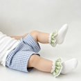 thumbnail image 3 of Miaouyo Toddler Girl Ruffles Ankle Socks Stretchy Breathable Plaid Lace Dress Socks, 3 of 9