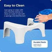 Squatty Potty Simple Non-Slip Bath Stool, White