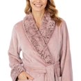 thumbnail image 4 of Carole Hochman Women Luxuriously Soft Plush Wrap Robe Pink S, 4 of 5