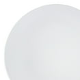 thumbnail image 2 of Smarty 7.5" White with Silver Rim Organic Round Disposable Plastic Salad Plates 120ct, 2 of 7