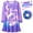 Purple Unicorn, variant on Rimyaw Girls Unicorn Nightgown, Soft Long Sleeve Pajama Dress with Hair Tie Gift, Fantasy Princess Sleepwear, Size 6