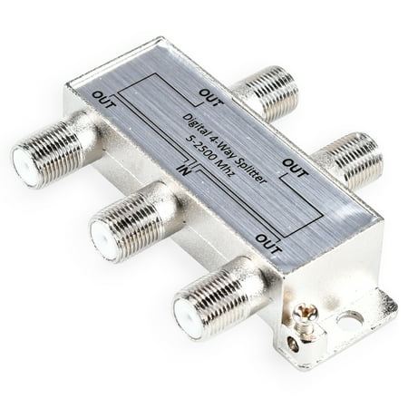 Onn Digital Coaxial 4-Way Cable Splitter