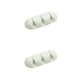 thumbnail image 1 of Matsuzay Clips para cables, organizador de cables portátil para electrodomésticos, soporte adhesivo para cables, cables ligeros de plástico, tipo 14 3 Agujeros 2piezas, 1 of 6