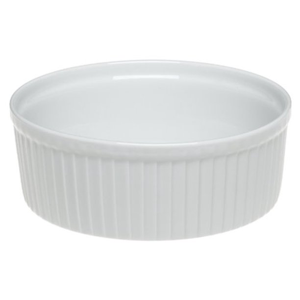 Pillivuyt Porcelain 4Cup, 61/2Inch Classic Pleated Souffle Dish