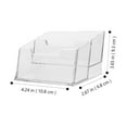 thumbnail image 2 of 2pcs Business Cards Holder Cards Stand Acrylic Business Cards Container Desktop Card Holder, 2 of 8