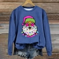 thumbnail image 1 of EGNMCR Sweat-Shirt de Noël Mode Décontractée pour Femmes Manches Longues Col Rond Imprimé Sweat-Shirt Blouse, 1 of 3