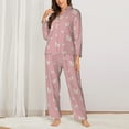 thumbnail image 2 of Sikiie Funny Chicken Women's Long-Sleeve Shirt and Full-Length Bottom Pajama Set (s-xxl)-Small, 2 of 7