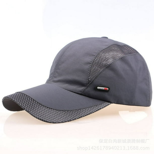 Gorra de béisbol ajustada deportiva para hombre$Gorra de béisbol ajustable para papá para entrenamientos de carrera y actividades al aire libre$Gorra de papá de perfil bajo teñida con