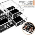 thumbnail image 2 of Sorbus Acrylic Cosmetics Makeup and Jewelry Storage Case Display - 2 Large and 4 Small Drawers Space-Saving, Stylish Acrylic Case Great for Lipstick, Eye Liner, Nail Polish, Brushes, Jewelry and More, 2 of 7