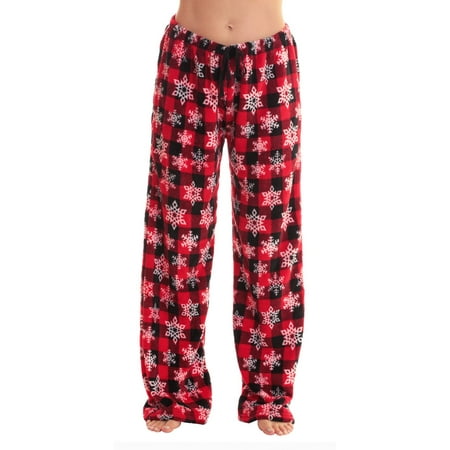 

Just Love Women s Plush Pajama Pants 6339-10668-RB-1X (Buffalo Plaid Snowflake 1X)