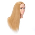 thumbnail image 2 of Hairingrid Tête de Mannequin 24 Pouces"-26 Pouces" 100 % Cheveux Humains Coiffeur Cosmétologie Mannequin Formation Pince à Cheveux et Cheveux Gratuits (R71906W2718H), 2 of 5