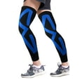 thumbnail image 3 of Sports Recovery Compression Full Leg Sleeves (X-Large, Blue), 3 of 5