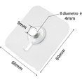 thumbnail image 2 of 50 perchas para cuadros sin perforaciones, colgadores para cuadros sin perforaciones, adhesivos impermeables extraíbles y adhesivos antiadherentes, 2 of 5
