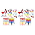 thumbnail image 1 of fastboy 24pieces Easy To Clean Glass Markers Bright Color Cup Labels For Easy Cup Identification Suitable 2Set, 1 of 6