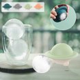 thumbnail image 4 of Wovilon Round Ice Cubes Mold - Silicone Ice Ball Maker Mold With Built-In Funnel - Whiskey Ice Molds - Make Big Ice Sphere For Whiskey & Tails,Food Grade And Bpa Free, 4 of 4