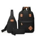 thumbnail image 1 of 3pcs School College Backpack Sets Unisex Laptop Backpack + Chest Pack + Wallet For Travel Business Casual, 1 of 4