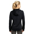 thumbnail image 2 of Sport-Tek L248 Ladies Tech Fleece Full-Zip Hooded Jacket, Black, L, 2 of 2