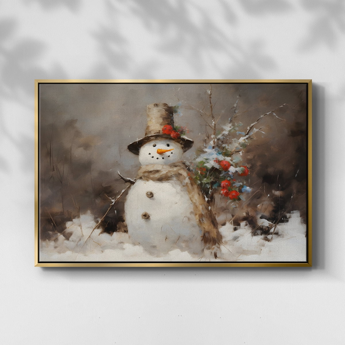Vintage Landscape-CLXVII By Wexford Home Framed in Gold Wood Gallery Wrapped Canvas 27 in. x 41 in.