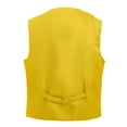 thumbnail image 2 of 5 Packs Unisex Waiter Uniform Vest Bartender Waitress Botton Workwear with Pockets for Men Women-Yellow-S, 2 of 6