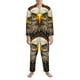 thumbnail image 3 of Fotbe Vintage Pattern Bald Eagle Pijama de Hombre con Estampado de Manga Larga, Conjunto de 2 Piezas, Ropa de Dormir Suave y Cómoda con Bolsillos-X-Large, 3 of 7