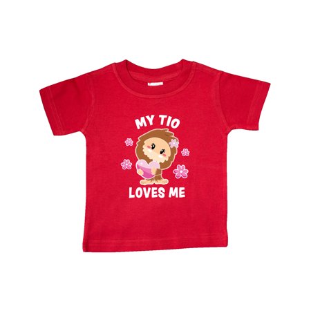 

Inktastic My Tio Loves Me with Bigfoot Gift Baby Girl T-Shirt