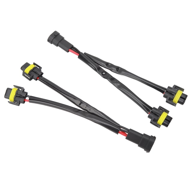 H11 H8 H9 Extension Wiring Harness, Anti Aging 2 Way Headlight Splitter Wire For Truck