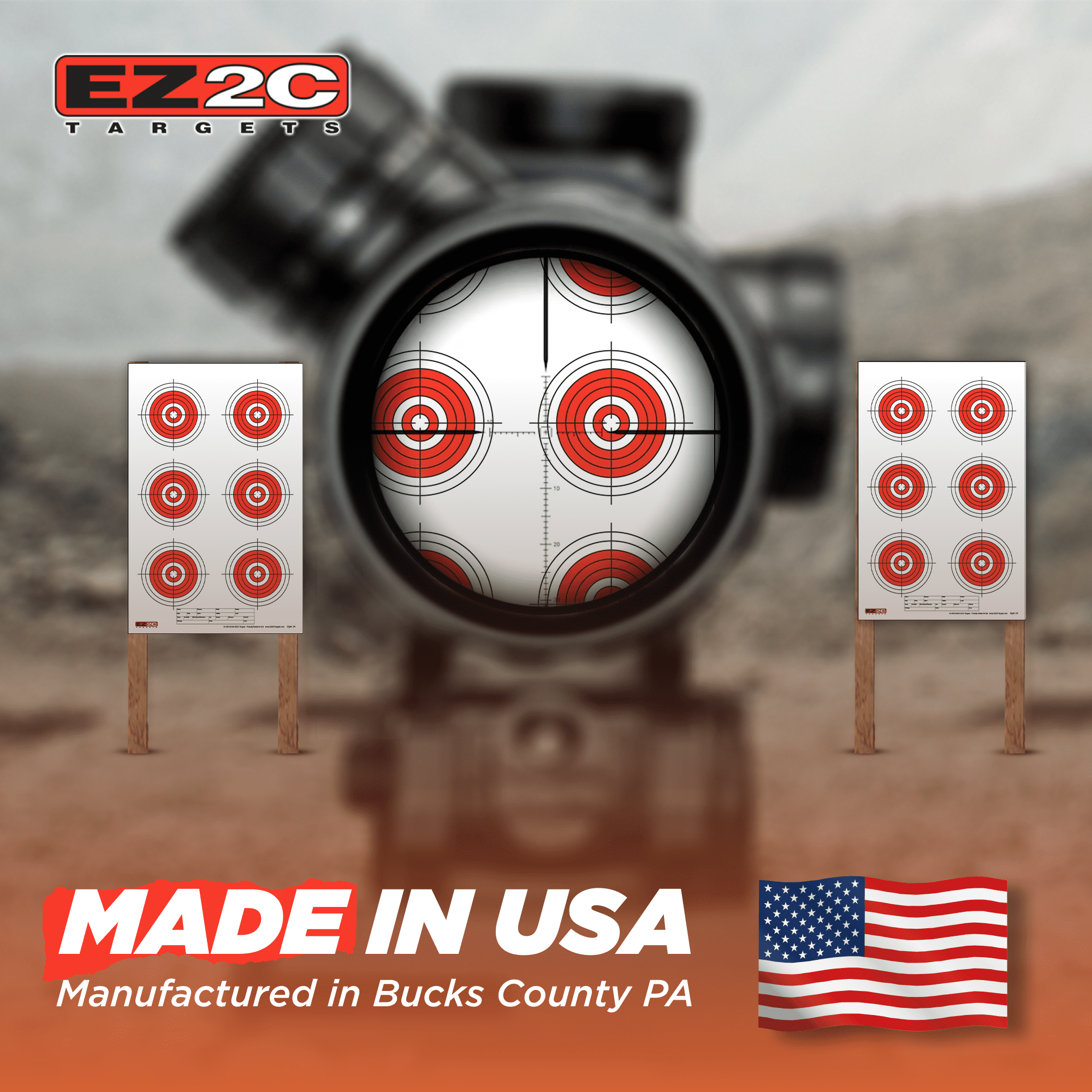EZ2C Targets : Paper Targets 50 Pack 11"x17"