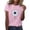 h7-Pink Tee Shirts, variant on NSLGXD T-shrits for Women Casual Crew Neck Short Sleeve Blouses Boho Graphic Tees Breathable Going Out T Shirts S-3XL Black Tee Shirts