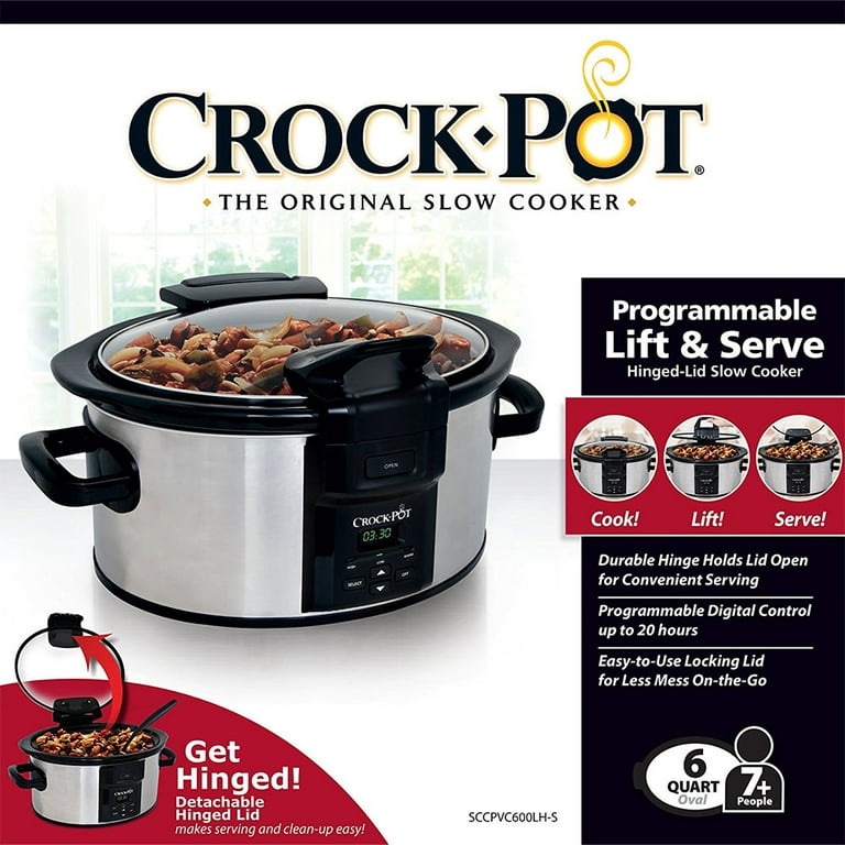 Crock-pot 6 Qt. Lift & Serve Slow Cooker Stainless Steel & Reviews