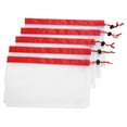thumbnail image 3 of LNGOOR Fdit 15 Pcs Sacs en Filet Réutilisables pour Produits Épicerie Fruits Légumes Rangement Pochette de Magasinage, 3 of 9